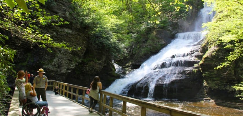 Park near wycoff with waterfall