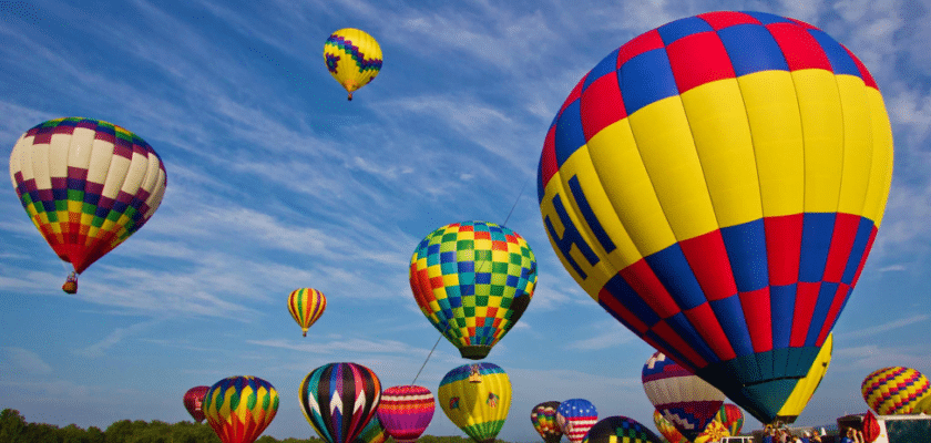 Hot Air Baloons taking off