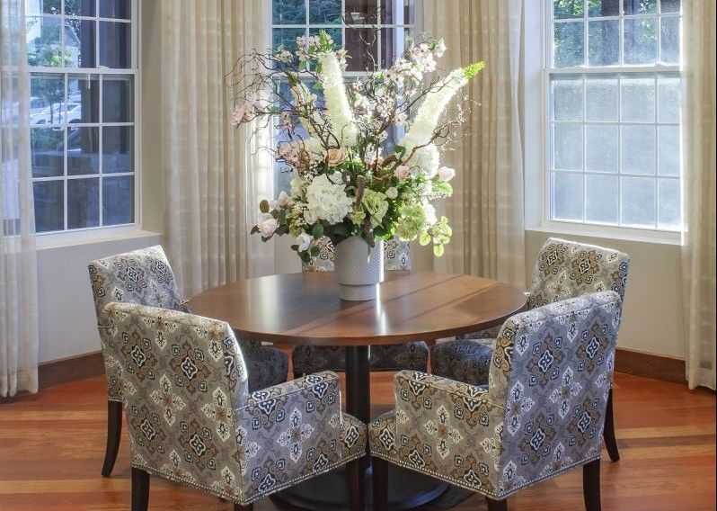 The Vista Photo of table with Flowers