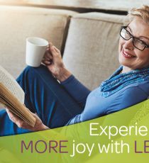 experience more joy with less banner