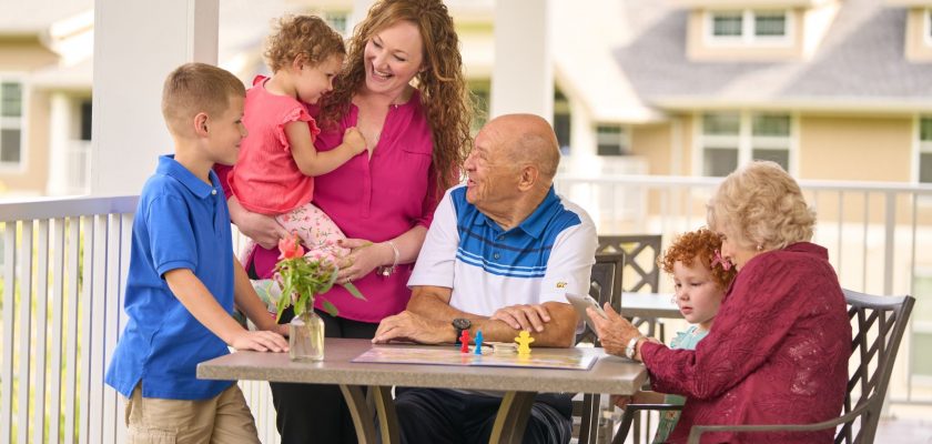 grandparent with grandkids