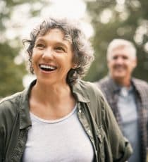 Shot of a happy senior couple going for a walk in the park.